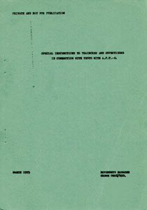 SPECIAL INSTRUCTIONS TO TRAINCREW AND SUPERVISORS IN CONNECTION WITH TESTS WITH A.P.T.-E.