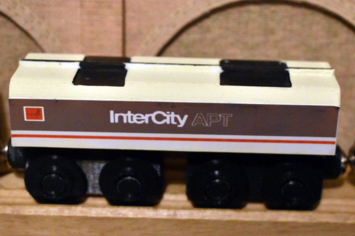 Wooden Railway Scale APT-P Power Car by Nathan