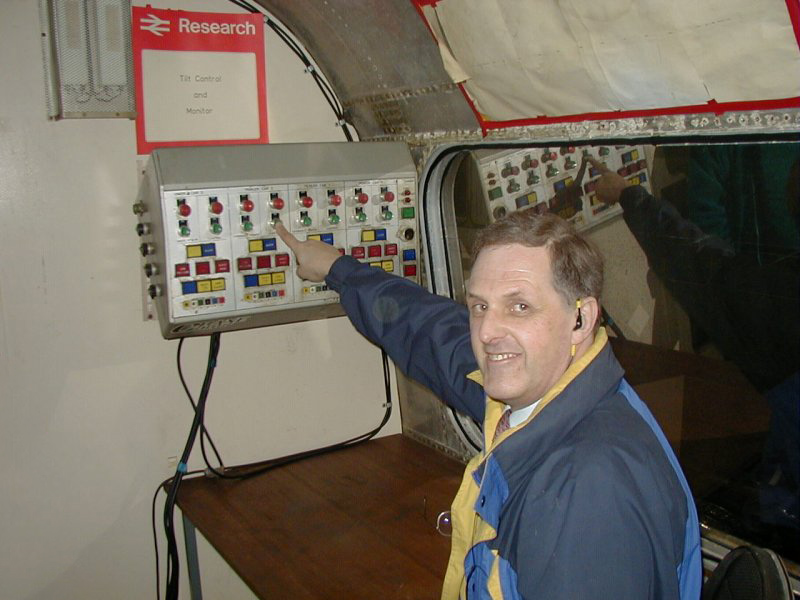 Kit Spackman at his desk in TC2 - 1 April 2000