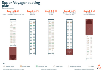 Super Voyager Seating Plan