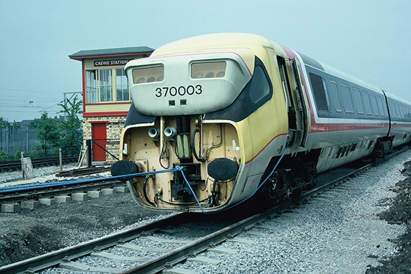 APT-P arrival at Crewe Heritage Centre