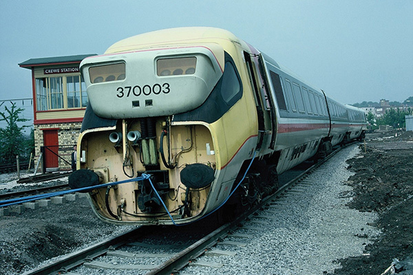 APT-P arrival at Crewe Heritage Centre