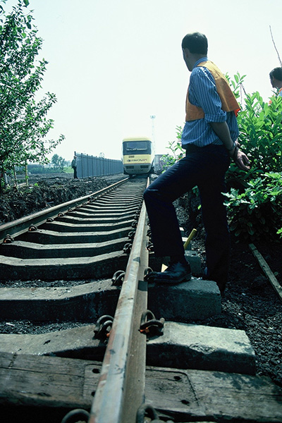 APT-P arrival at Crewe Heritage Centre