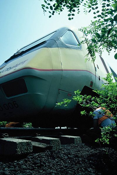 APT-P arrival at Crewe Heritage Centre