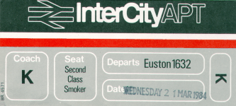 Boarding Pass 21 March 1984