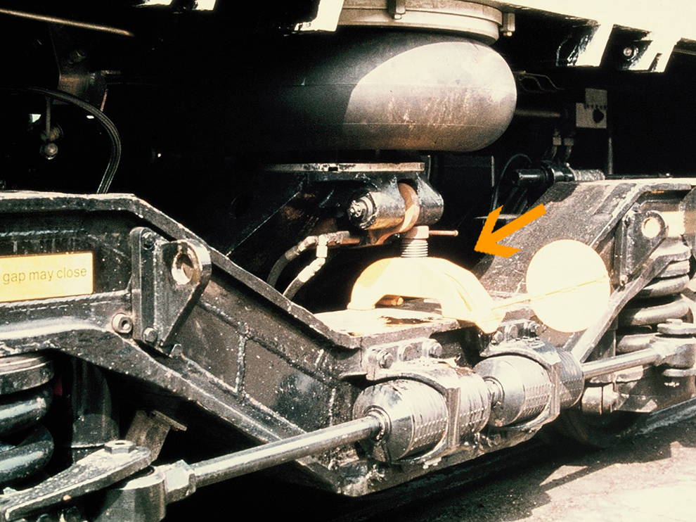 Trailer car with Safety Chock in place